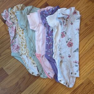 Mixed lot of girls baby onesies 3-6 months